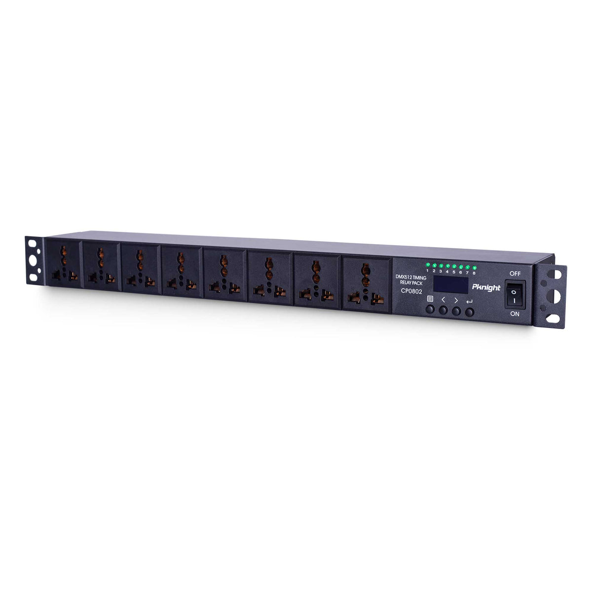 Pknight CP0802 Power Sequencer DMX & RDM Relay Pack RS485 Smart Switch