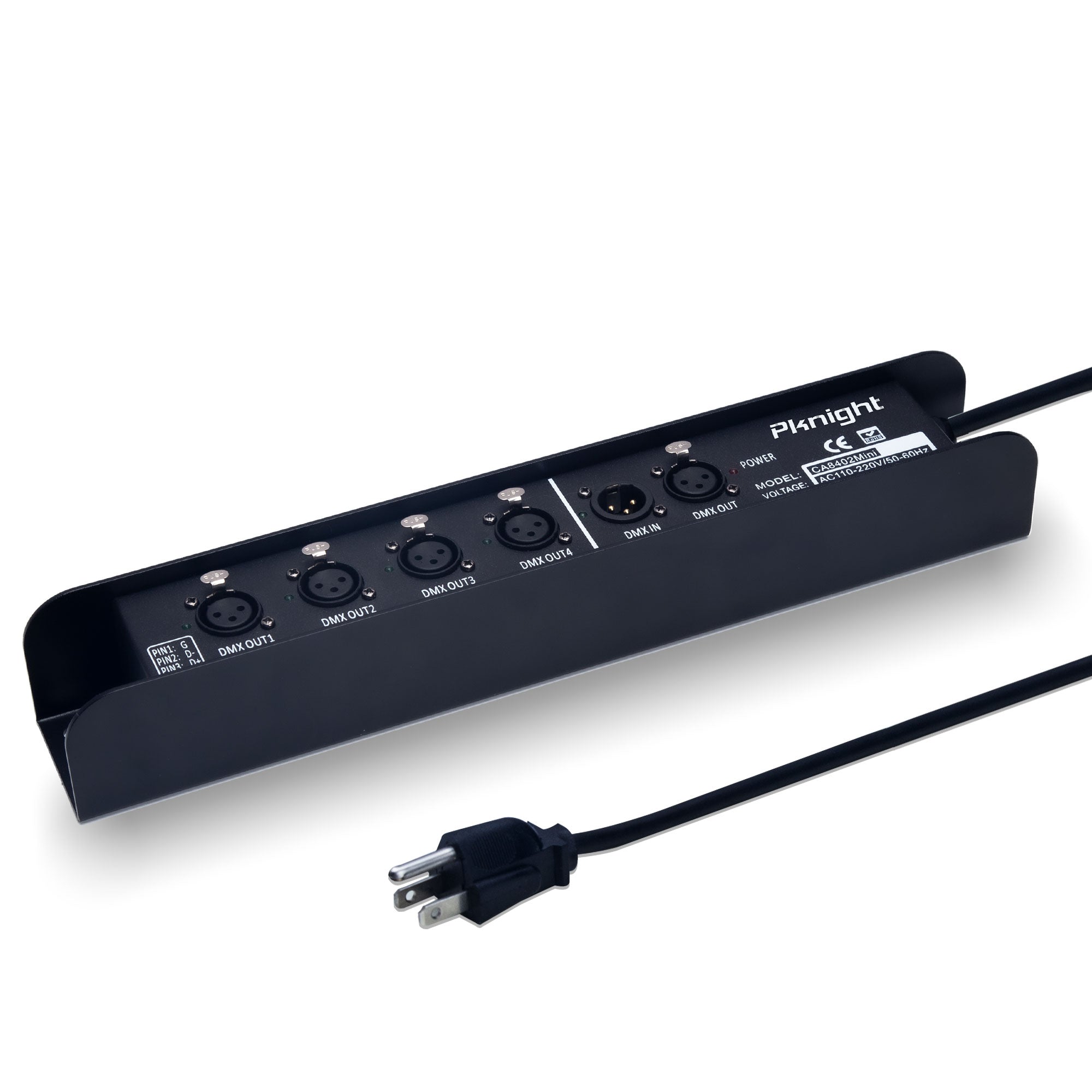 Pknight 4 Way Isolated DMX Splitter Bar ,Truss Mountable