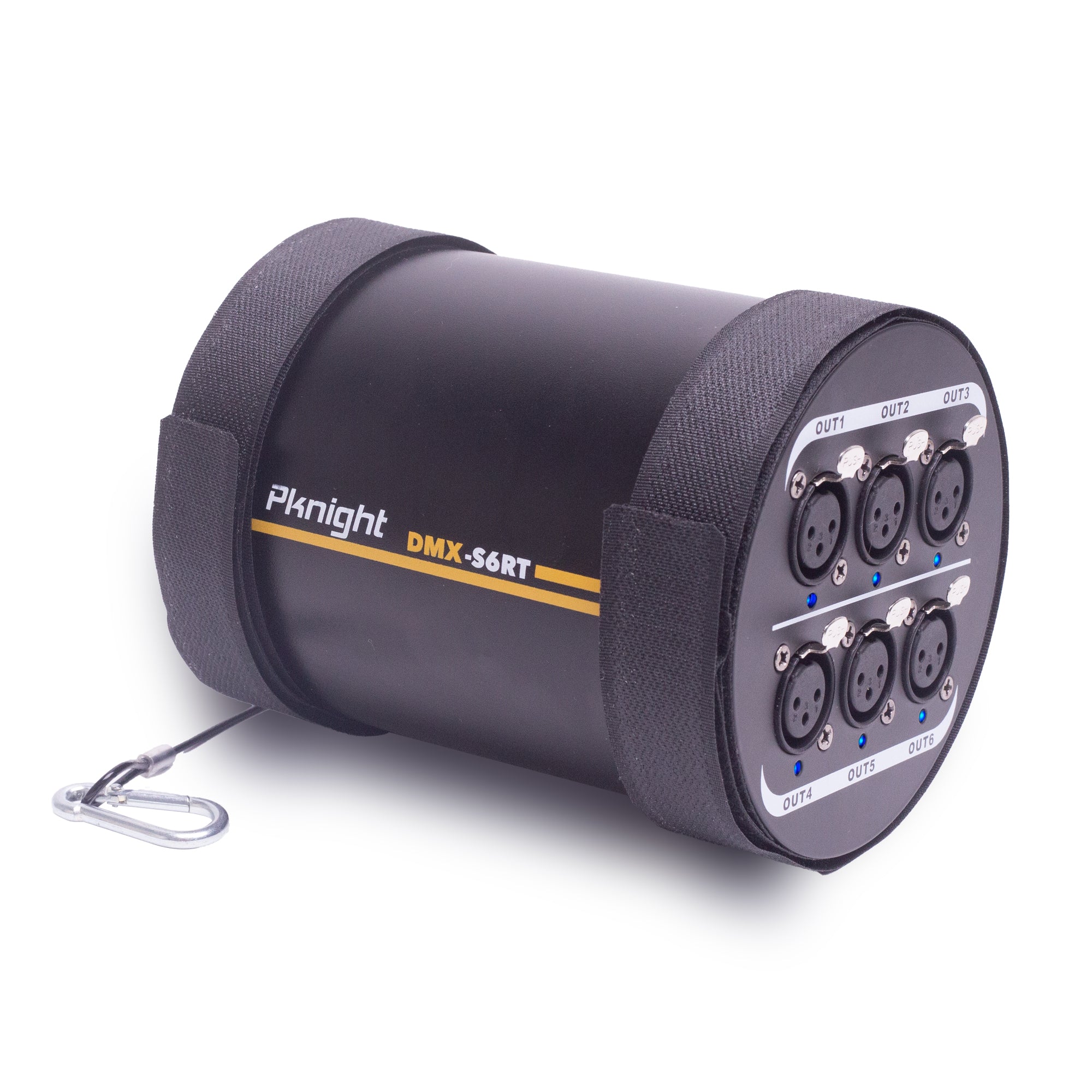 Pknight 6-Channel DMX Signal Splitter, Optical Isolated DMX Amplifier Distributor,DMX-S6RT