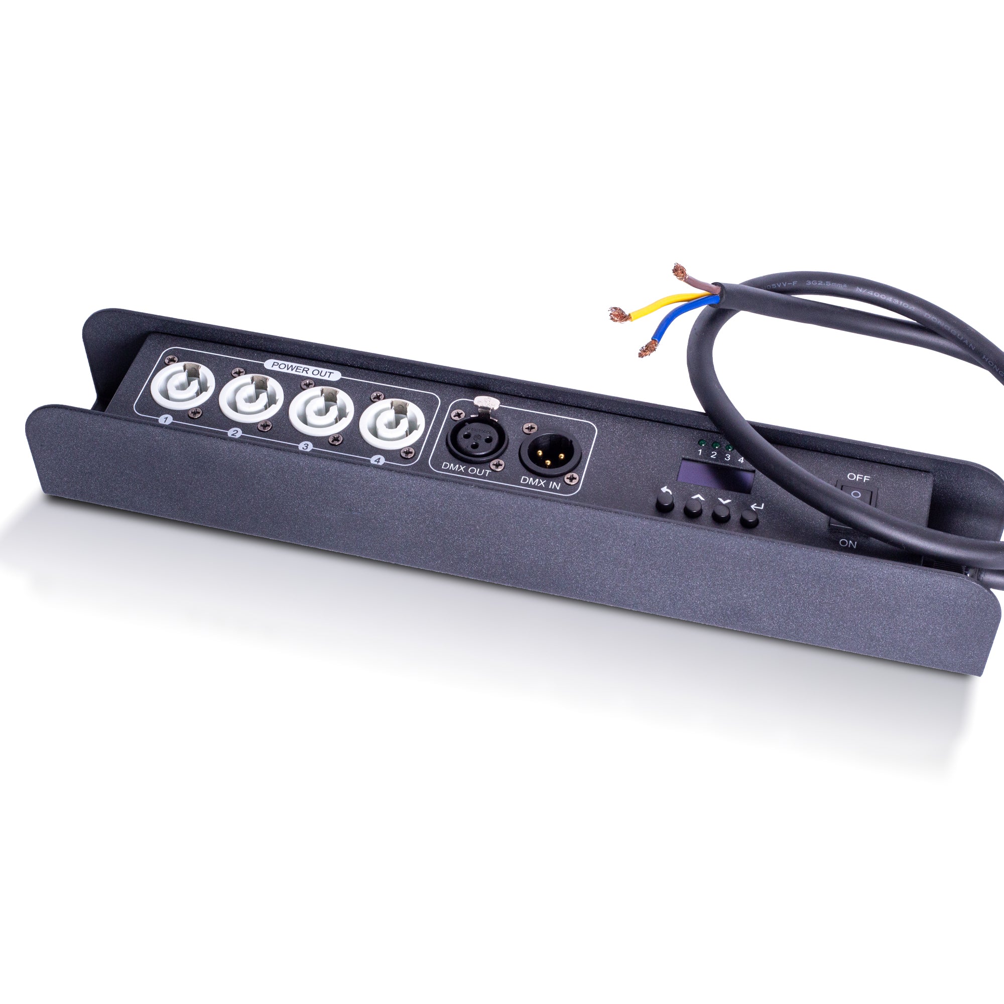 CP0402 4-Channel Power Sequencer Smart Switch, DMX512 RS485 Remote Power Controller for Stage Lighting,Audio Systems, DJEquipment and Smart Power Management