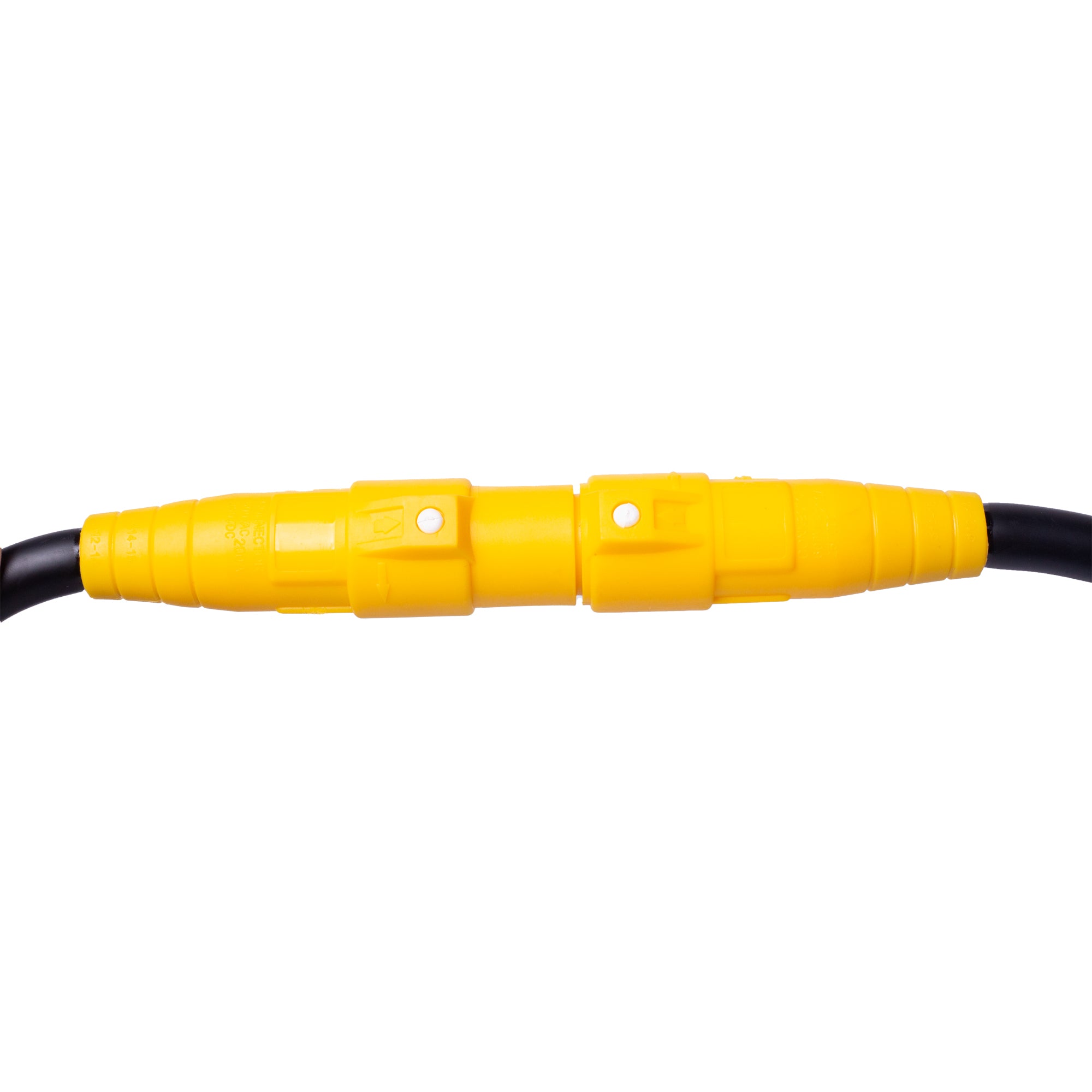 PKnight yellow Single-Pole Cam-Lock Style Power Cable, 109cm Heavy-Duty Stage Power Extension Cable for Event Power Distribution, Generator Connection, Touring and Professional Lighting Systems