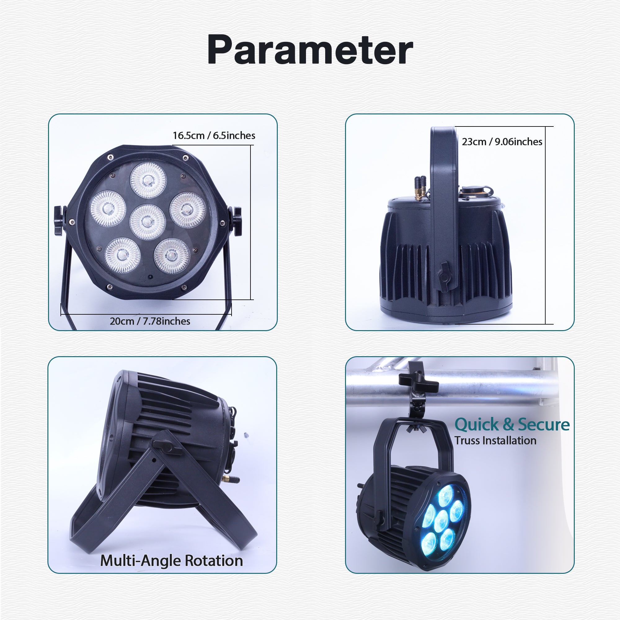 Pknight Battery Powered LED Wash Bar Light, 12×18W RGBWA+UV Wireless DMX512 Uplight, IP65 Waterproof Rechargeable Stage Wall Washer, WiFi APP Control for DJ, Wedding, Party, Event & Outdoor Lighting