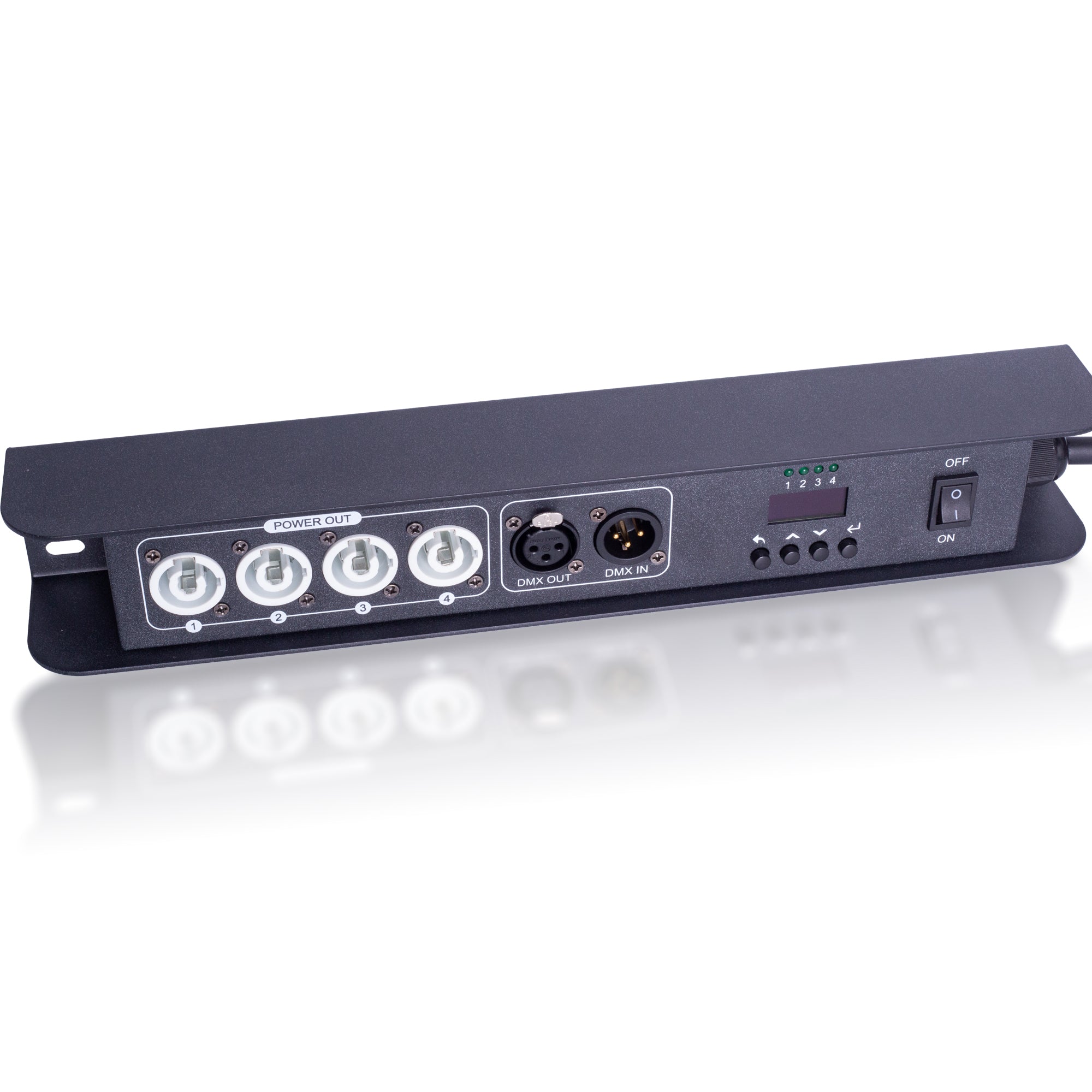 CP0402 4-Channel Power Sequencer Smart Switch, DMX512 RS485 Remote Power Controller for Stage Lighting,Audio Systems, DJEquipment and Smart Power Management