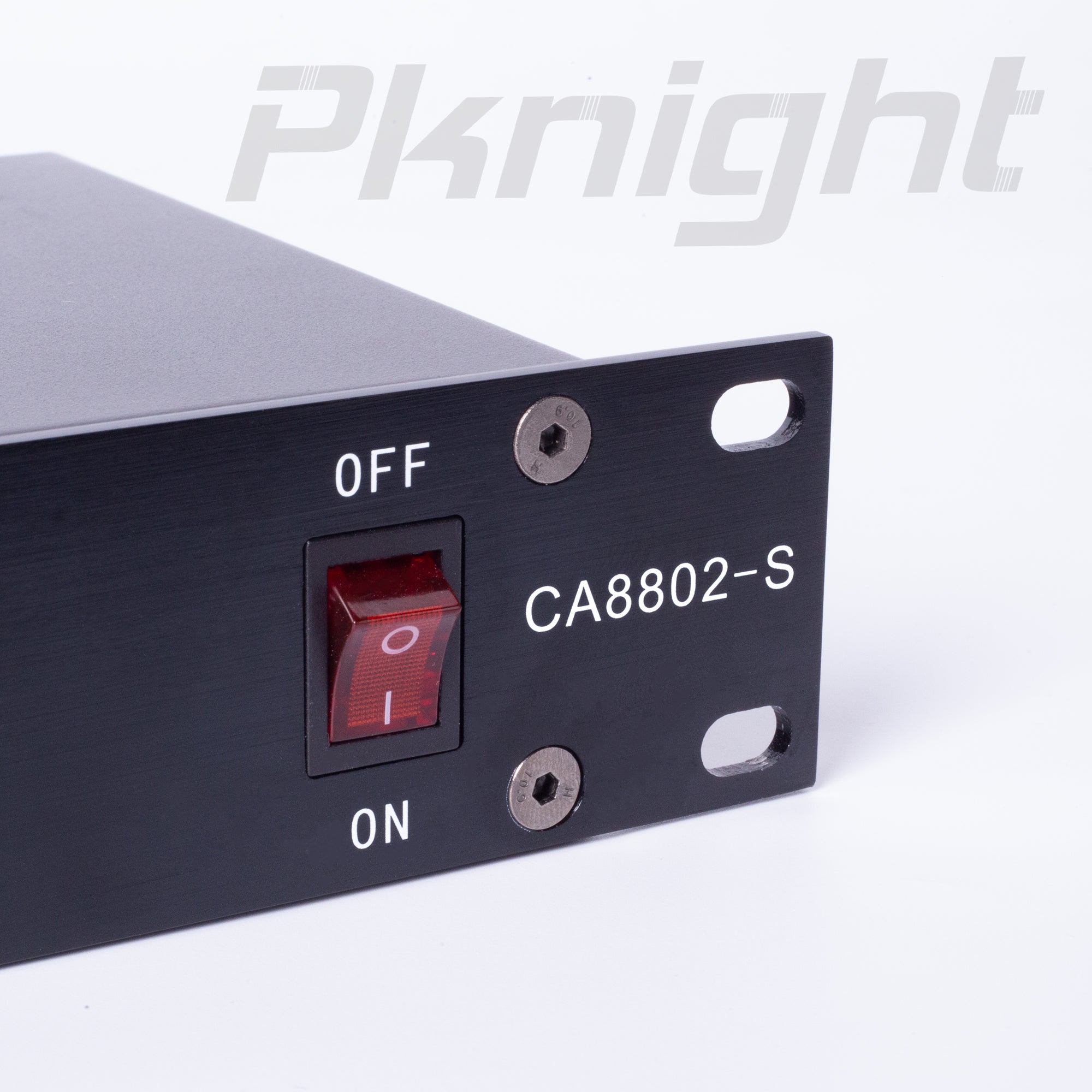 PKnight CA8802-S 8-Channel DMX Signal Amplifier, DMX512 Splitter Distributor with 8 Isolated Outputs, 1 Input and 1 Thru Output, 3-Pin XLR, 19-Inch 1U Rack Mount, AC 90-240V for Stage Lighting Control