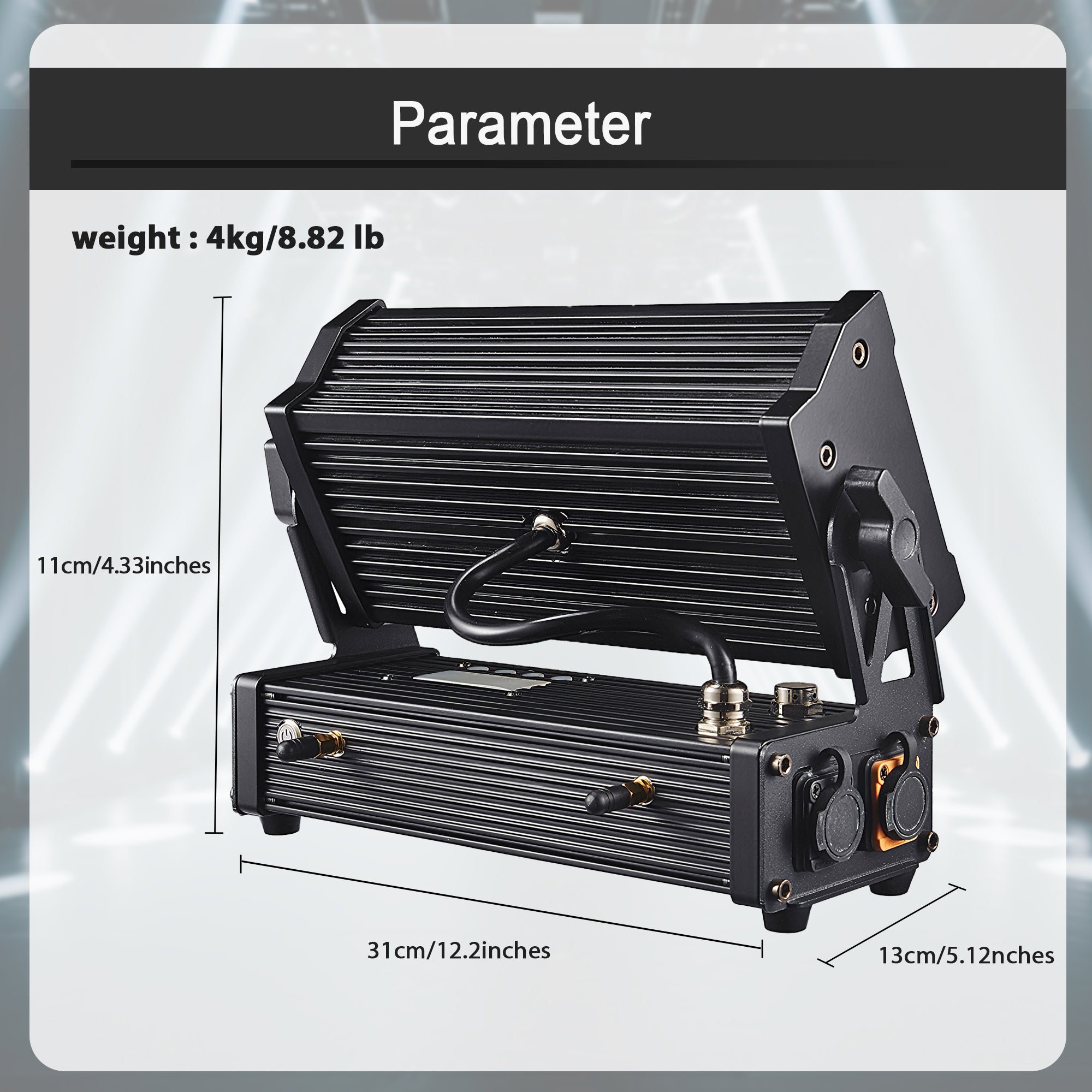 Pknight 12×18W RGBWA+UV LED Wash Light, Rechargeable Battery Powered Wireless DMX Uplighting, IP65 Waterproof Stage Lighting with APP & Sound Control for DJ Wedding Party Events