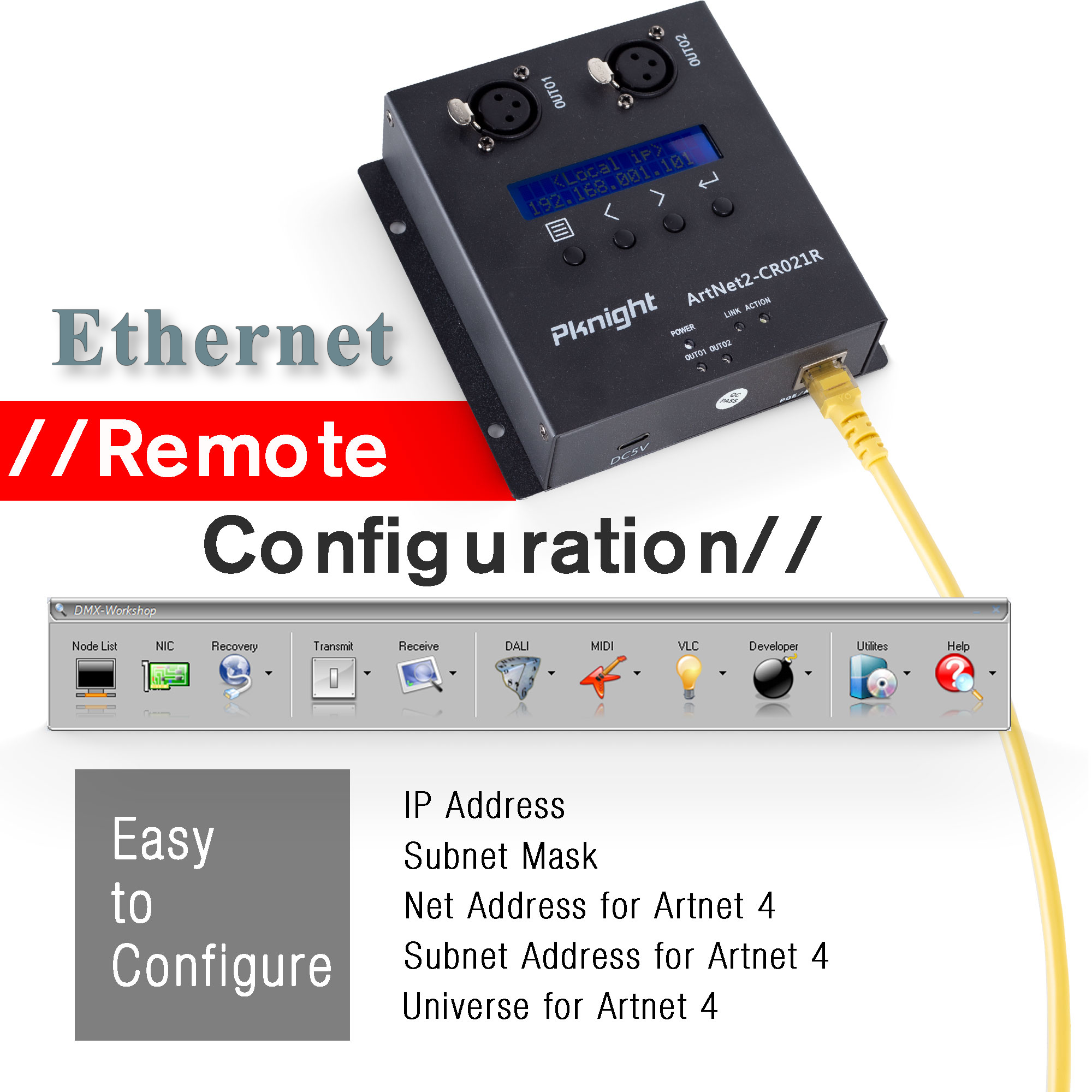 Pknight CR-Series ArtNet2 - CR021R