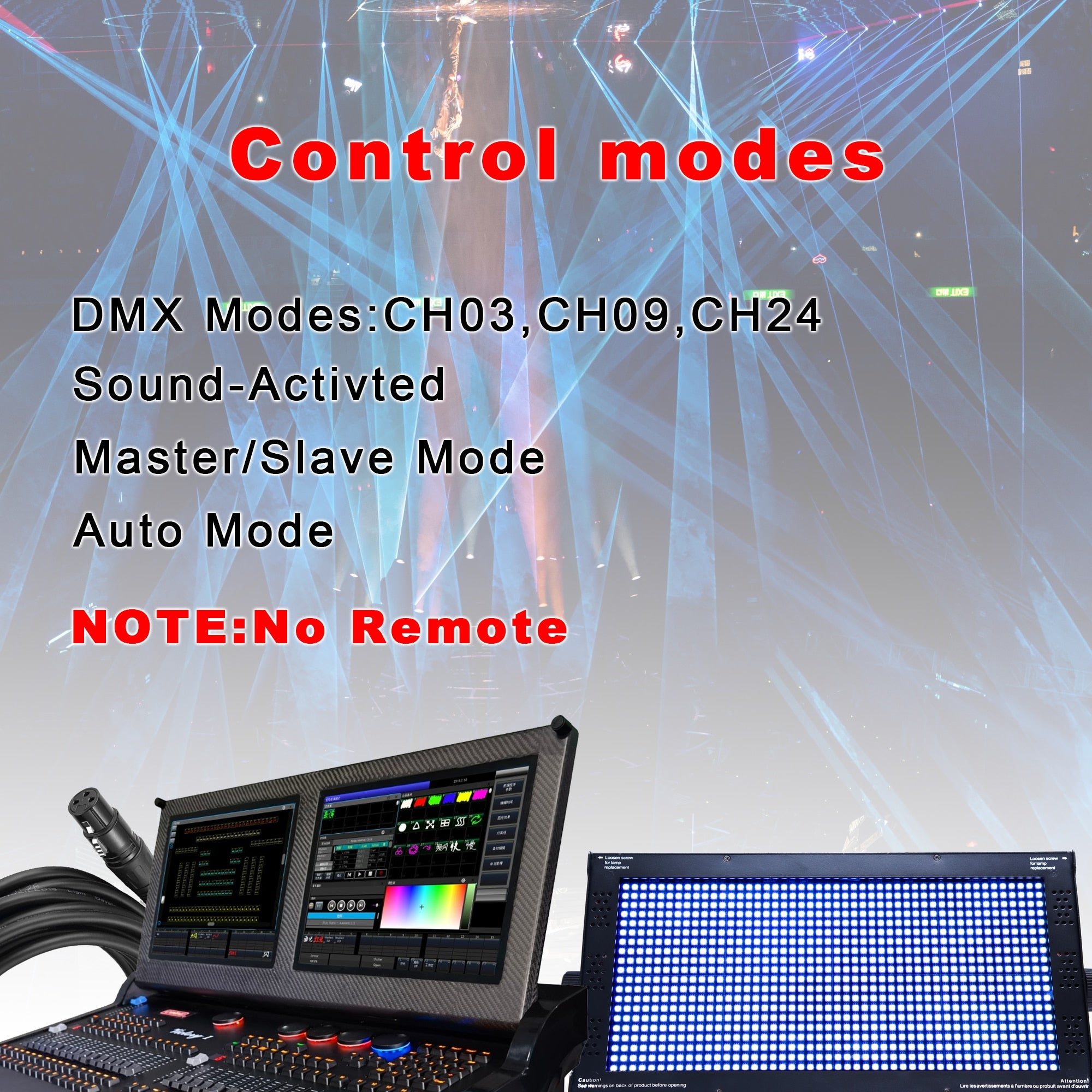 Pknight atomic Stage Multifunctional LED Strobe/Flood/Blinder Light with 960 SMD RGB LEDs,8 Zones Flash Panel DJ Light