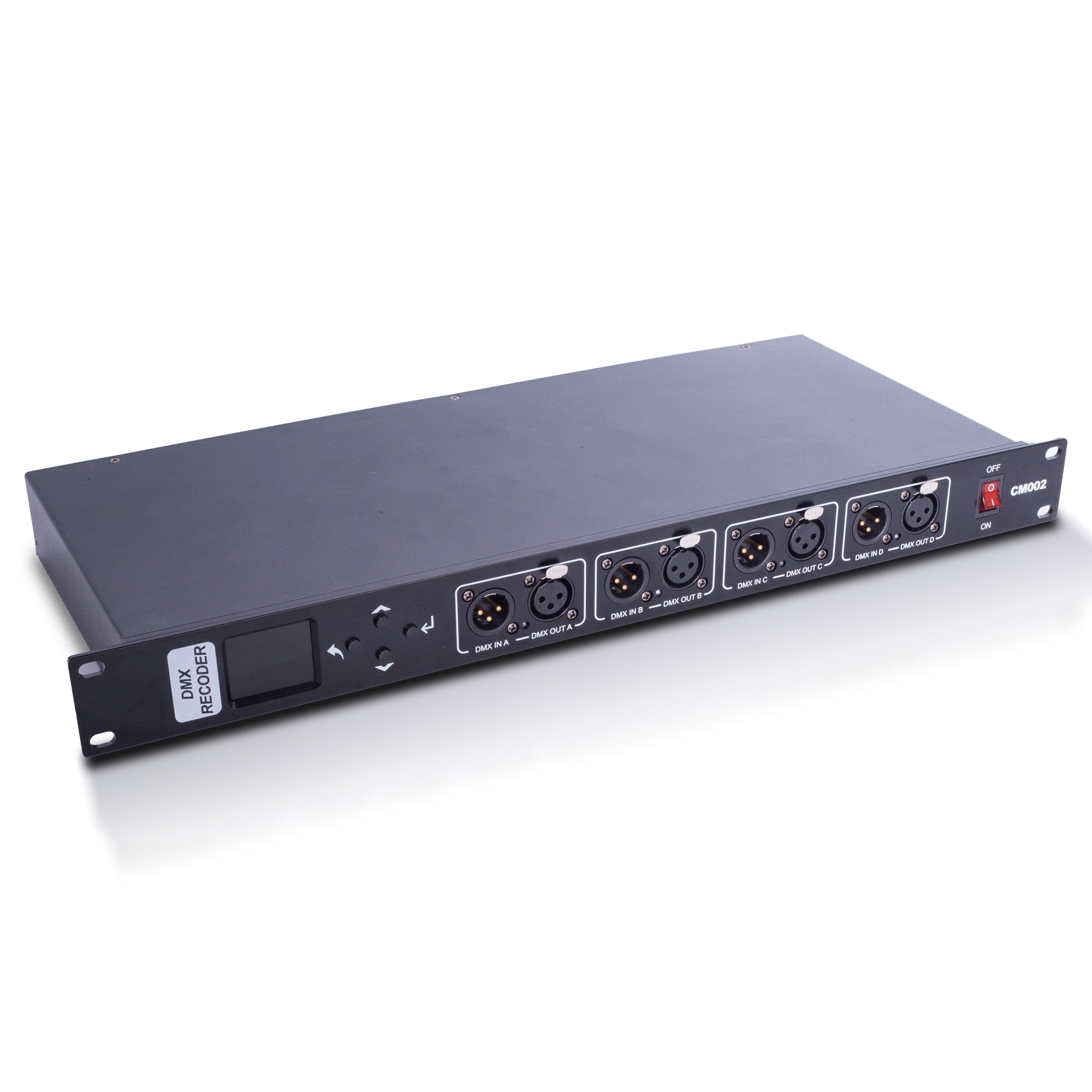 CM002 4-Port DMX512 Recorder Player, Smart Lighting Show Controller with APP Wireless Control, AudioOutput, TF Card Playback, TCP UDPRS485 Control for Stage and Event Lighting