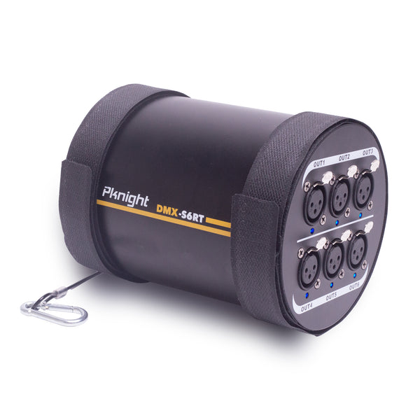 Pknight 6-Channel DMX Signal Splitter, Optical Isolated DMX Amplifier