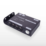 4-Channel DMX and RDM Signal Splitter with Optical Isolation and PowerCON Linking Signal Amplifier Distributor for Stage Lighting