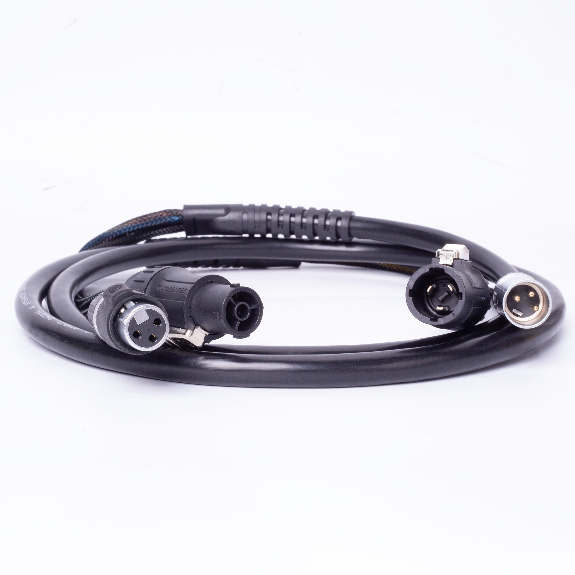 PKnight Waterproof TRUE1-Compatible Power + 3-Pin XLR Combo Cable, 208cm Hybrid Cable for Stage Lighting, Touring and Outdoor Events