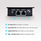 Pknight DMX Wall Mounted Controller Compact DMX Control Station for Church School home party Architectural Lighting