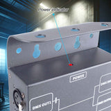 Pknight 4-Channel DMX Signal Splitter with Optical Isolation and PowerCON Linking Signal Amplifier Distributor for stage lighting