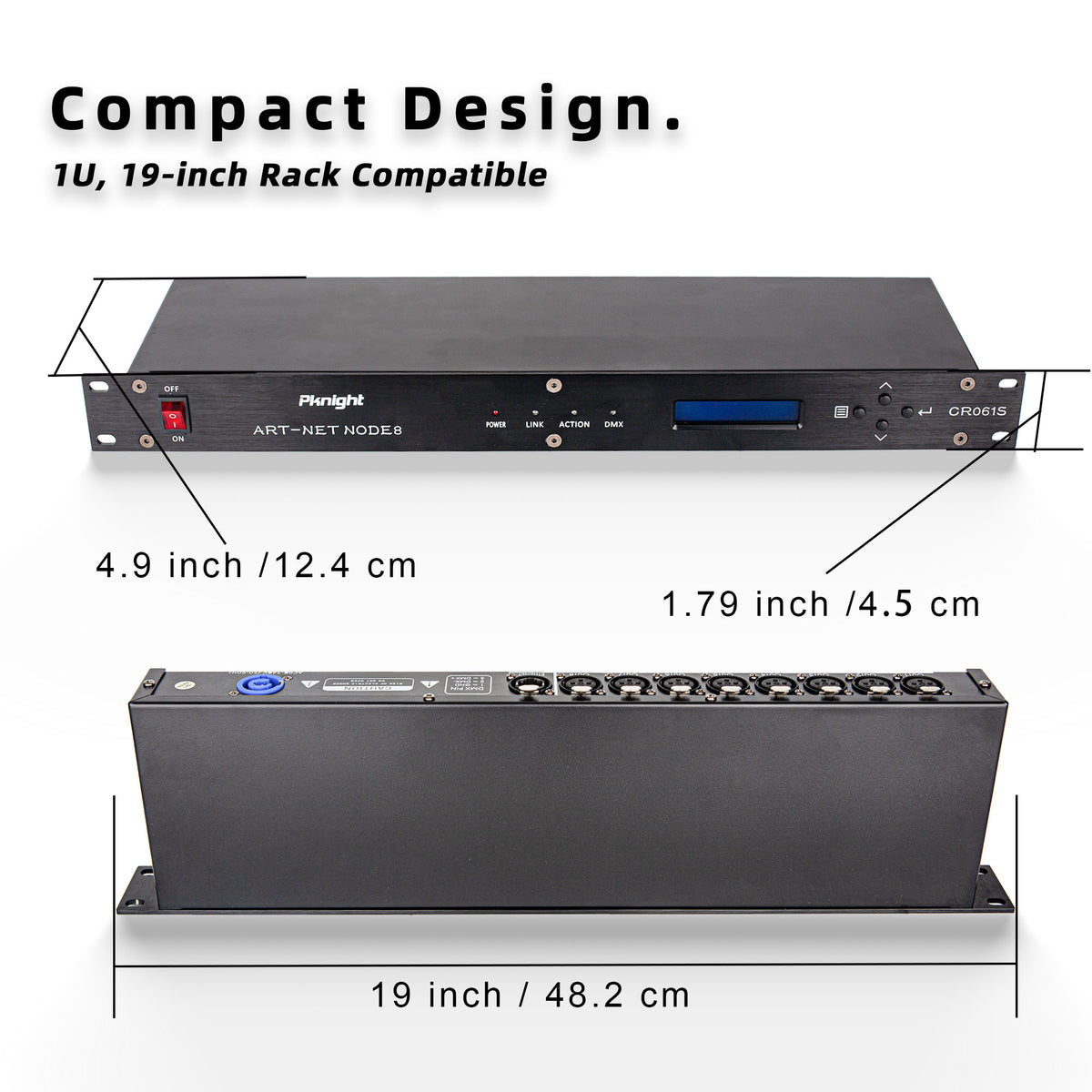 Pknight ArtNet DMX Interface, 8-Channel, 19
