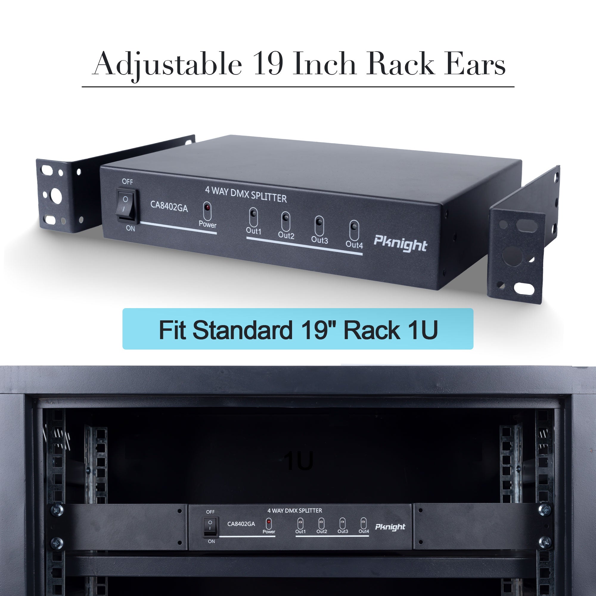 PKnight DMX 4 Way RJ45 dmx Splitter