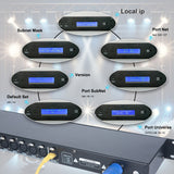 Pknight ArtNet DMX Interface, 8-Channel, 19" Rack, 1U Stage Lighting Network Control , CR061S