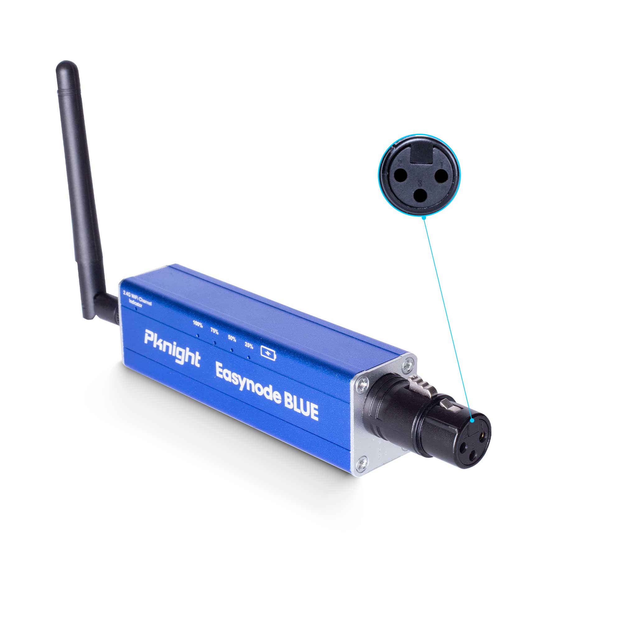 Pknight Upgraded 2.4G Wireless DMX Controller Easynode BLUE with Dual