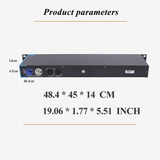 Pknight 8-Port RDM DMX Splitter with Dual Input, PowerCON Linking,Optional Isolation and Signal Amplifier Distributor for Stage Lighting RDMX-S8F