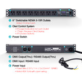 Pknight CP0802 Power Sequencer DMX & RDM Relay Pack RS485 Smart Switch