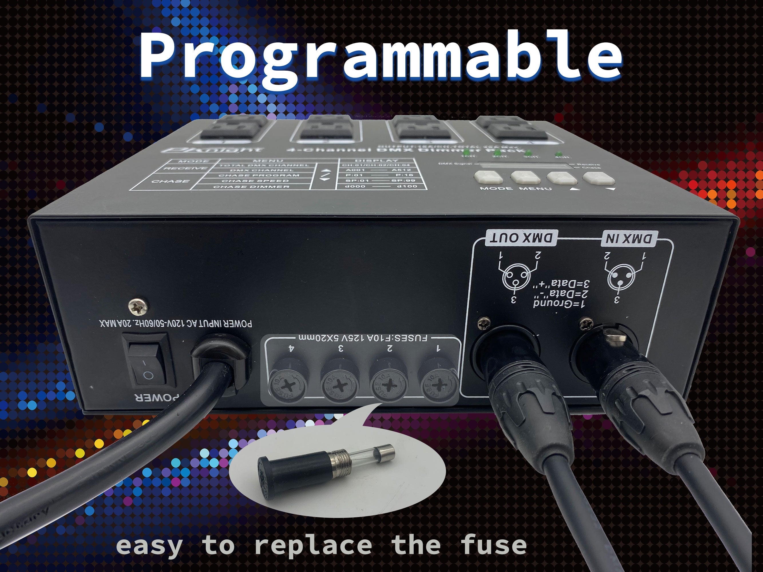 Dmx Controller Eurolite EDX-4RT DMX RDM Truss Dimmer Pack | 4-Channel ...