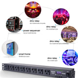 Pknight CP0802 Power Sequencer DMX & RDM Relay Pack RS485 Smart Switch